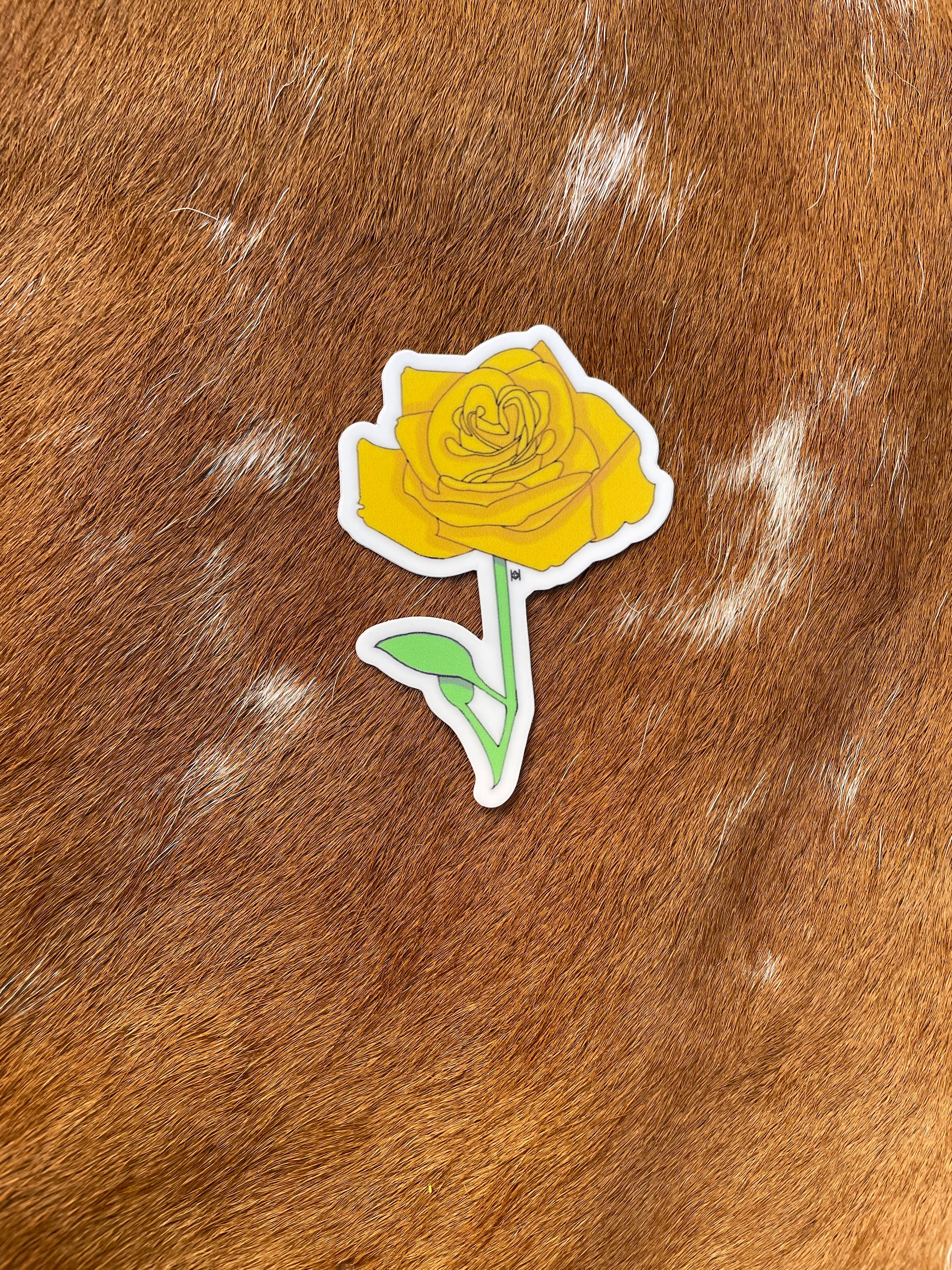 Yellow Rose Sticker